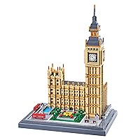 Big Ben Architecture Micro Building Blocks Set Modle Kit Toy Gift for Adults and Kids Ages of 14+ （6473PCS）