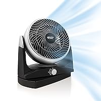 Comfort Zone Oscillating Desk Fan with 180-Degree Adjustable Tilt, 8 inch, 3 Speed, Quiet, Table Fan, Electric, Durable, Ideal for Home, Bedroom & Office, CZHV81TBK