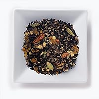 Mahamosa Turmeric Chai Decaf Tea 2 oz – Decaffeinated Black Tea Blend Loose Leaf (with cinnamon, turmeric root, ginger, aniseed, black peppercorn, cloves, cardamom seeds, whole cardamom, whole chilies)