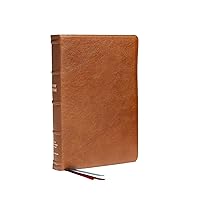 NKJV, Reference Bible, Classic Verse-by-Verse, Center-Column, Premium Goatskin Leather, Brown, Premier Collection, Red Letter, Comfort Print: Holy Bible, New King James Version NKJV, Reference Bible, Classic Verse-by-Verse, Center-Column, Premium Goatskin Leather, Brown, Premier Collection, Red Letter, Comfort Print: Holy Bible, New King James Version Leather Bound
