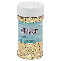 Sulyn Gold Glitter Jar, 8 Ounces, Non-Toxic, Reusable Jar with Easy to Use Shaker Top, Multiple Slot Openings for Easy Dispensing and Mess Reduction, Gold Glitter, SUL51139