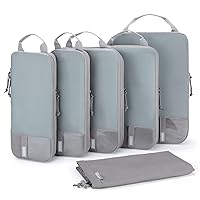 BAGSMART 6 Set/4 Set/2 Set Compression Packing Cubes for Travel, Lightweight Vacation Travel Essentials, Travel Accessories for Suitcase Organizer Bags Set, Durable Luggage Organizer Travel Bags