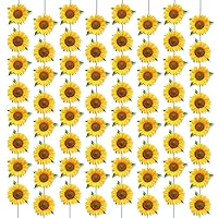 Sunflower Garland Kit Spring Sun Flowers Hanging Swirl Decorations Summer Sunflower Paper Cutouts Banners for Easter Mother's Day Wedding Birthday Baby Shower Party Sunflowers Party Favor Supplies