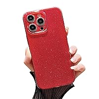 Ice Crystal Glitter Jelly Phone case, Multiple Colors Available, TPU Material, Drop-Proof and wear-Resistant, for iPhone 15 14 13 12 11 Pro Max XS XR X 7 8 SE Phone Case (Red,iPhone 11)
