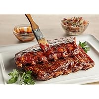 Burgers' Smokehouse Fully Cooked Pork Ribs (Signature Sauced Baby Backs, Four Whole Slabs)