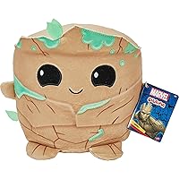 Mattel Marvel Cuutopia 10-inch Groot Plush Character, Super Hero Soft Rounded Pillow Doll, Collectible Toy Gift for Kids & Fans Ages 3 Years Old & Up