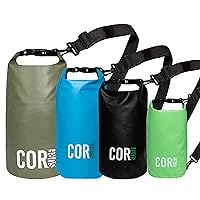 COR Surf Floating Waterproof Dry Bag 3L 5L 10L Roll Top Sack Keeps Gear Dry for Kayaking, Rafting, Boating, Swimming, Camping, Hiking, Beach, Fishing