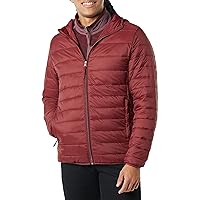 Amazon Essentials Men's Lightweight Water-Resistant Packable Hooded Puffer Jacket