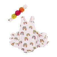 Mud Pie baby-girls Rainbow Bubble & Headband Set