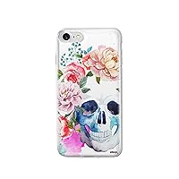 MILKYWAY Clear Case Compatible with iPhone 8 iPhone 7 Flower Floral Rainbow Colorful Clear Case Design Protective Back Case Cover for Apple iPhone 8 iPhone 7 [Supports Wireless Charging]