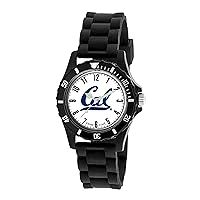 University of CALIFORNIA BERKELEY CAL men's adjustable Silicone Band 5 1/2 to 8.1/2 watch