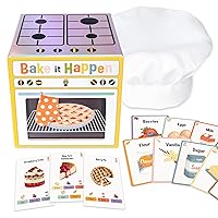 Bake It Happen: A Deliciously Fun Light Strategy Card Game - Ages 6+, 3-10 Players - Kids Party Board Games, Card Games, Family Games for Kids and Adults, Birthday Present for Kids, Vacation