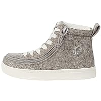 BILLY Footwear Kids Classic Lace High II for Little Kids and Big Kids - Adjustable Laces with Wrap Zipper Closure, Durable and Lightweight Shoes