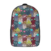 Wonderful Owls Pattern Art Laptop Backpack for Men Women 17 Inch Travel Computer Bag Fashion Daypack