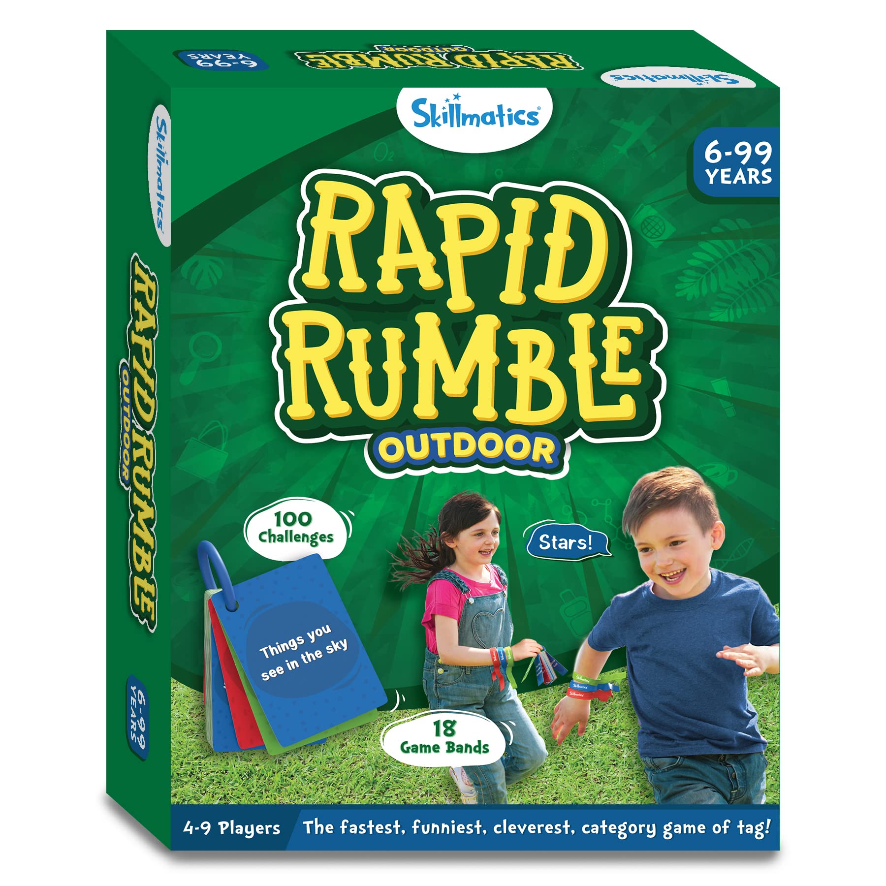 Skillmatics Rapid Rumble Outdoor Edition, Educational & Clever Category Game of Tag, Games for Kids, Teens & Adults