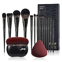 Jessup Makeup Brushes T336 with Foundation Brush+Makeup Sponge T881