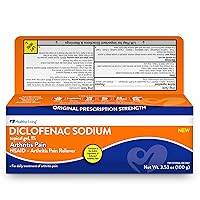 Healthy Living Diclofenac Sodium Arthritis Pain Relief Topical Gel, 100 Grams, 3.5 Ounce