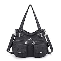 Angelkiss 5739/1 Design Leather Handbag/Shoulder Strap/Large Capacity 8 Small Pockets for Girls/Women