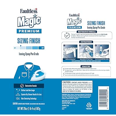 Faultless Starch 00502 Magic Sizing Fabric Finish, 20 oz (Pack of 4):  : Industrial & Scientific
