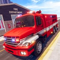 911 Rescue Fire Truck 3D Simulator Driving Games; Offline Truck Simulation Games Free for Kids