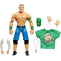 Mattel WWE Elite Collection John Cena Action Figure with Nicholas Build-A-Figure Parts