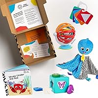 Baby Einstein Baby's First Shapes & Senses Teacher Developmental Toys Kit and Gift Set, Newborn and up