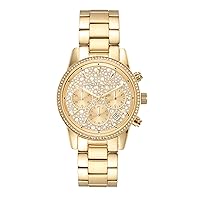 Michael Kors Ritz Women's Watch, Stainless Steel and Pavé Crystal Watch for Women