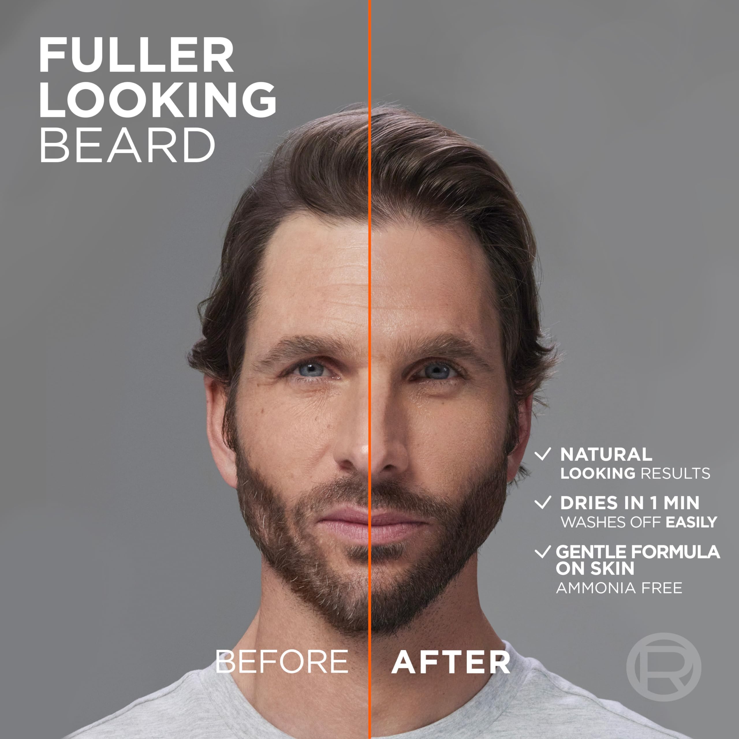 L'Oreal Paris Men Expert Instant Temporary Beard Color, Beard Filler for a Natural and Fuller-Looking Beard, 05 Light Medium Brown, 0.05 Fl Oz