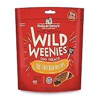 Stella & Chewy's Freeze-Dried Raw Wild Weenies Dog Treats – All-Natural, Protein Rich, Grain Free Dog & Puppy Treat – Great for Training & Rewarding – Cage-Free Chicken Recipe – 3.25 oz Bag