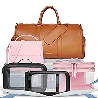 Cute Clear Travel Makeup Bag for Women + Carry On Travel Makeup Cases Makeup Organization + Make Up Bag Case for Traveling + Womens Lunch Bags for Work + Convertible Carry On Garment Bags for Travel