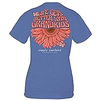 Simply Southern Life Gets Better with Grandkids Short Sleeve T-Shirt