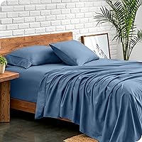 Bare Home Queen Sheet Set - Luxury 1800 Ultra-Soft Microfiber Queen Bed Sheets - Double Brushed - Deep Pockets - Easy Fit - 4 Piece Set - Bedding Sheets & Pillowcases (Queen, Coronet Blue)