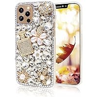 Case for Galaxy A42 5G,3D Handmade Luxury Sparkle Rhinestone Pumpkin Car Bear Flower Crystal Diamond Bling Glitter Phone Case for Samsung Galaxy A42 5G(Flower Color)