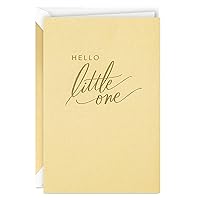 Hallmark Signature Baby Shower Card for New Parents (Hello, Little One) Welcome New Baby, Congratulations, Gender Reveal
