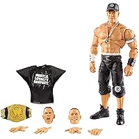 WWE Ultimate Edition Wave 10 John Cena Action Figure 6 in with Interchangeable Entrance JacketLanternExtra Head and Swappable Hands for Ages 8 Years Old and Up