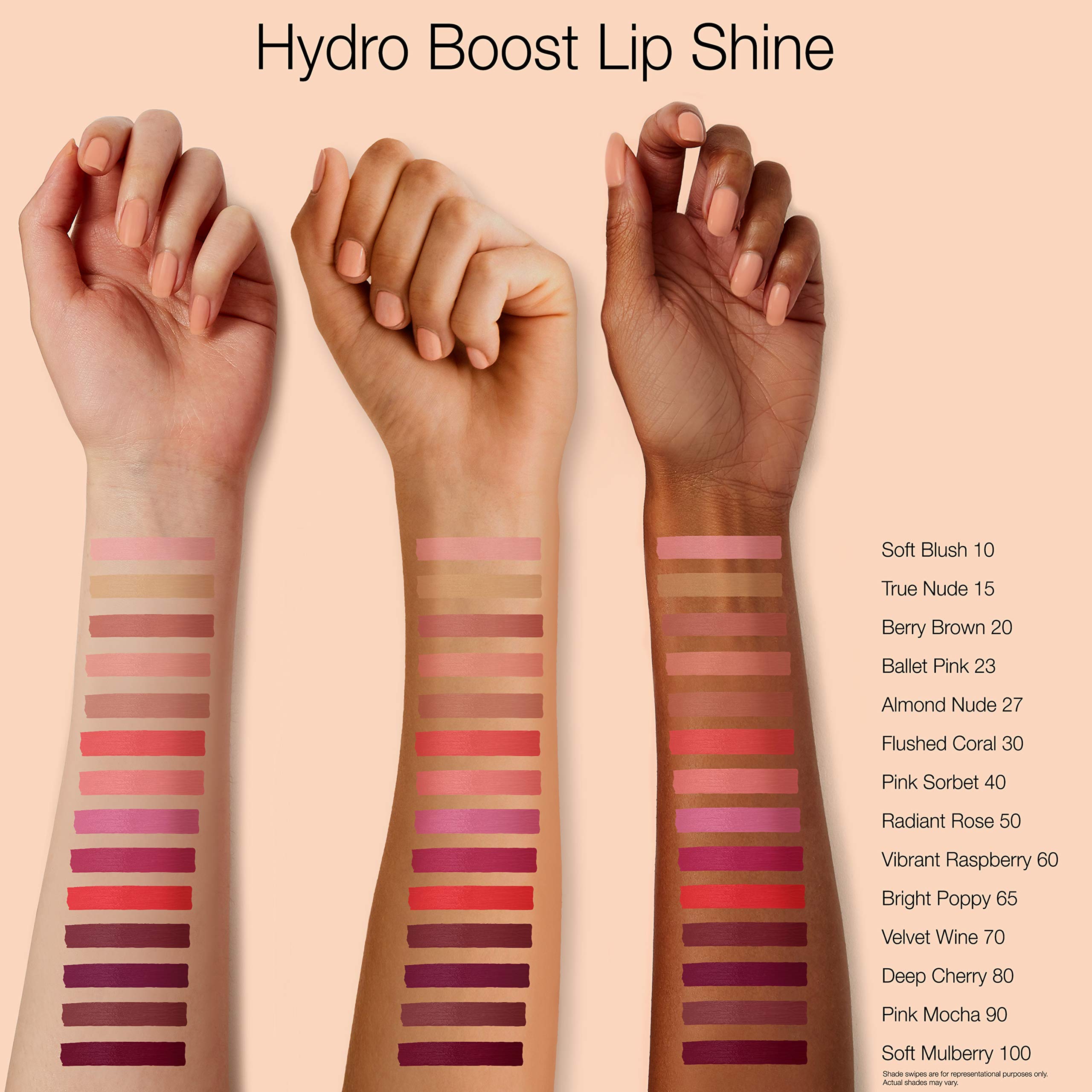 Neutrogena Hydro Boost Hydrating Lip Shine, 20 Berry Brown Color 0.10 Oz