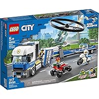 LEGO City Police Helicopter Chase 60244 Police Toy, Cool Building Set for Kids (317 Pieces)