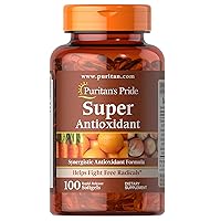 Puritan's Pride Formula, Softgels by Super Antioxidant 100 Count (Pack of 1)