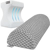 5 STARS UNITED Knee Pillow for Side Sleepers and Memory Foam Bolster Pillow for Legs and for Back Pain, Bundle