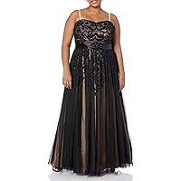 City Chic Women's Apparel Women's City Chic Plus Size Maxi Emb Tulle Ff