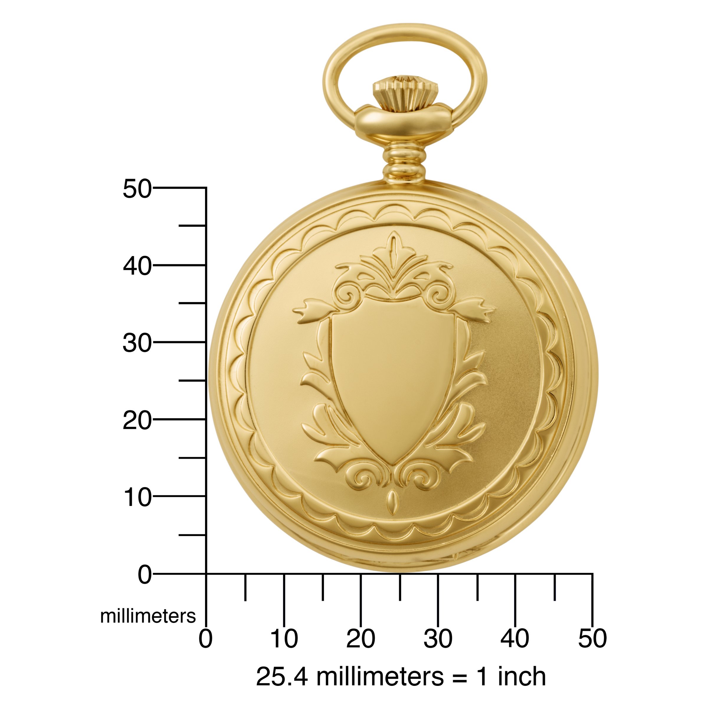 Charles-Hubert, Paris Gold-Plated Quartz Pocket Watch