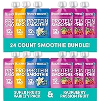 Protein Smoothies Super Fruits Variety Pack & Raspberry Passion Fruit Bundle