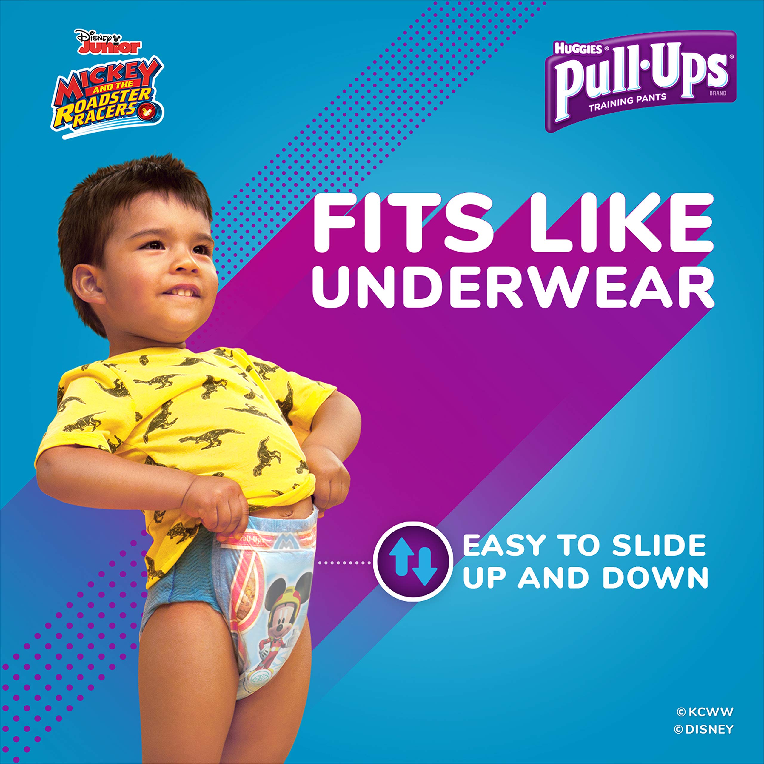 Pull-Ups Learning Designs Potty Training Pants for Boys, 4T-5T (38-50 lb.), 18 Ct. (Packaging May Vary)