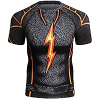 Men's Compression Sports Fitness Short Sleeve Training Base Layers Shirt