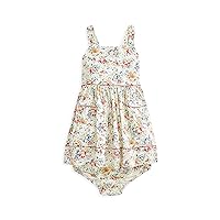 POLO RALPH LAUREN Baby Girl Floral Print Dress & Bloomers 2 Piece Set