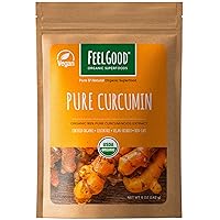 Pure Curcumin Powder, Organic, Non-GMO, Vegan from Bulk Ground Turmeric Root from India, Curcuma Longa Joint Supplement, 5 oz