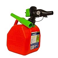 Scepter FR1G152 Fuel Container with Spill Proof Smart Control Spout with Bonus Funnel, Red Gas Can, 1 Gallon