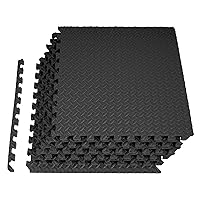 Signature Fitness Puzzle Exercise Mat with EVA Foam Interlocking Tiles for MMA, Exercise, Gymnastics and Home Gym Protective Flooring, Multiple Sizes