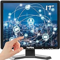 17 Inch Touch Screen Monitor 1280x1024 Support HDMI VGA AV USB BNC, 10 Points Capacitive Touch TFT LED Monitor for Laptop PC Xbox PS5/PS4 Switch POS Systems Built-in LounSpeakers
