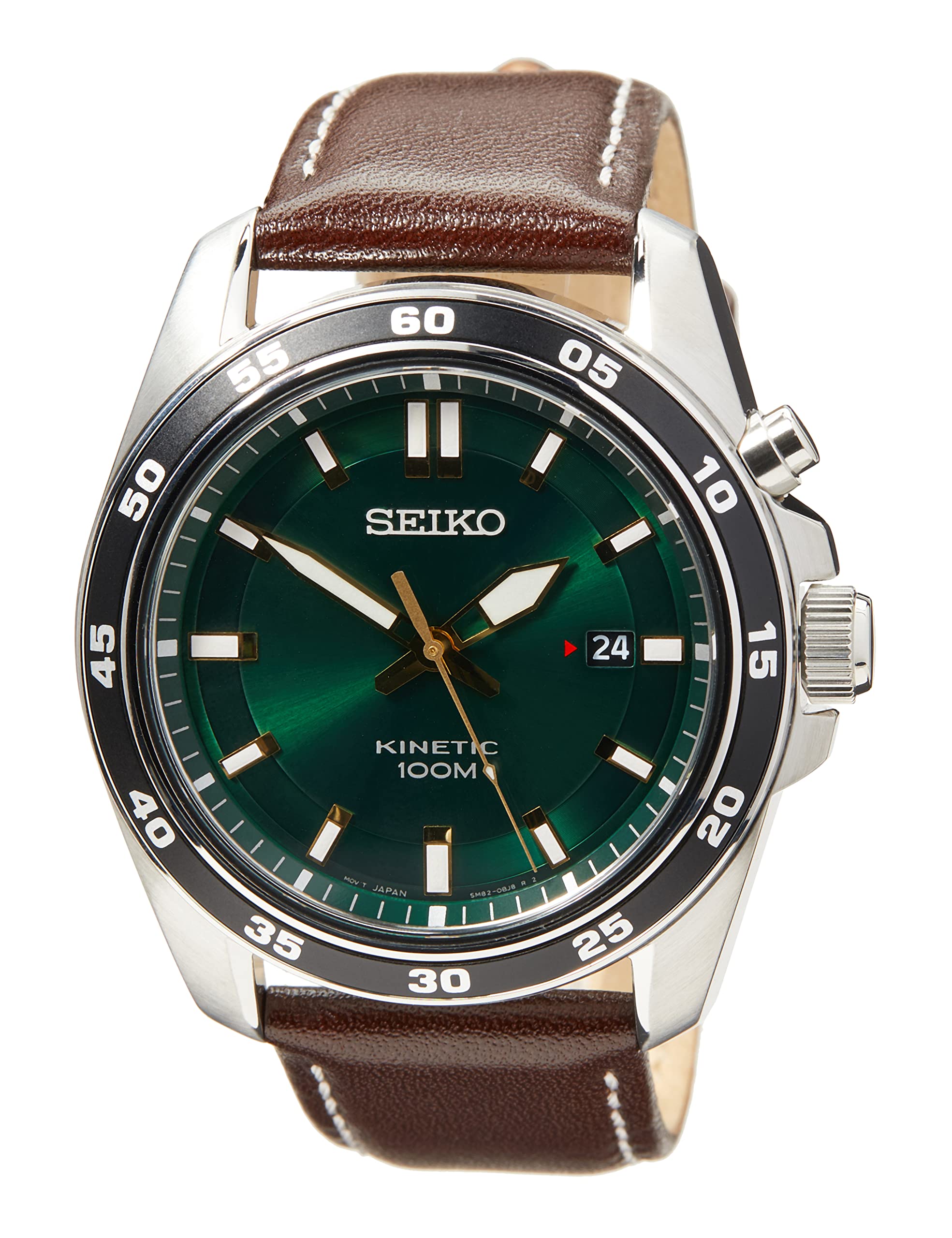 Mua Seiko Men's Stainless Steel Kinetic Watch with Leather Strap, Brown, 22  (Model: SKA791P1) trên Amazon Mỹ chính hãng 2023 | Giaonhan247